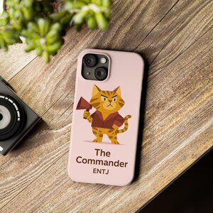 MBTI ENTJ cat iphone case